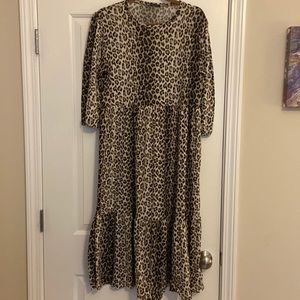 Zara animal print dress